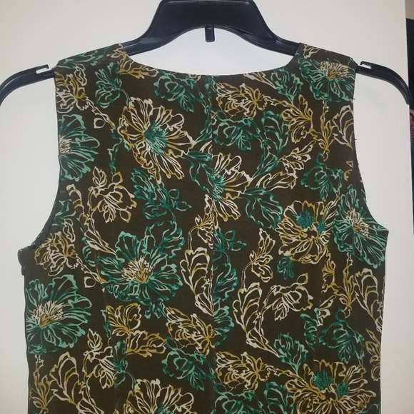 Liz Claiborne Sleeveless Maxi Slip Dress with Floral Pattern - Picture 3 of 8